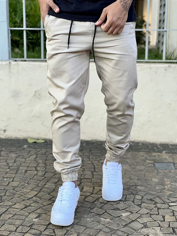 Calça Jogger Beje